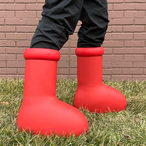 megaman boots red|MSCHF Big Red Boot Men's .